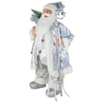 thumbnail image 4 of Northlight 24" Blue and Silver Ice Palace Santa Claus with Staff and Bag Christmas Figure, 4 of 5