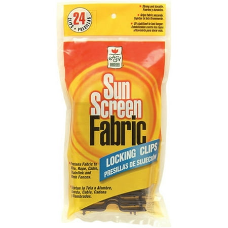 

Easy Gardener 2PK 24 Pack Sun Screen Fabric Locking Clip Snaplocks Fabric To Wire Rope C