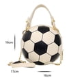 thumbnail image 7 of SPRING PARK Women round Basketball Handbag Shoulder bag ladies Chain Diagonal Crossbody Bag, 7 of 7