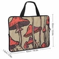 thumbnail image 2 of Werpe Mushrooms Cat Dog Neoprene Laptop Carrying Bag Soft Diving Fabric Travel Case Idea 17inch, 2 of 5