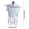 thumbnail image 4 of hengsof 59in Halloween Animated Hanging Ghost, Hanging Faceless Grim Reaper Swing White Robe with Creepy Sound and Light for Indoor Outdoor Horror Decor Prop, 4 of 7