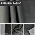 thumbnail image 2 of Black and Grey Window Curtains for Kitchen White Gray Ombre Mens Modern Gothic Art Small Short Home Living Room Bedroom Bathroom Drapes Treatment Tiers Fabric 1 Pair, 27.5" W x 39" L, Gradient, 2 of 5