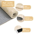 thumbnail image 6 of 8x10 Washable Rug for Living Room Non-Slip Modern Abstract Area Rug Stain Resistant Large Bedroom Rug Contemporary Accent Throw Floor Carpet Solid Rug for Home Decor, Beige, 6 of 7