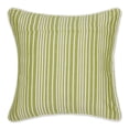 thumbnail image 2 of Green Chambray Stripe Recycled Cotton Pillow Cover 18x18 (Set of 2), 2 of 3