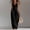Black, variant on Women Button Down Jumpsuits Cotton Linen Sleeveless Casual Wide Legs Rompers Loose Cargo Overall with Pockets
