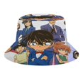 thumbnail image 1 of Detective Conan Caso Cerrado Sombrero bucket para adultos, gorra de protección solar, sombrero de pescador plegable para viajes al aire libre, pesca y actividades de verano, 1 of 6