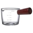 thumbnail image 1 of 40/70ml Mini Milk Cup Multi-functional Multi-functional Taste Coffee Sauce Taste Dish Clear Scale Glass Heat-Resistant Single Mouth Jug Kitchen Gadgets 75ml, 1 of 9