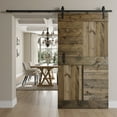 thumbnail image 5 of Coast Sequoia Inc Coast Sequoia 42in x 84in S Series Pine Wood Sliding Barn Door With Hardware Kit Aged Barrel, 5 of 5