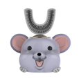 thumbnail image 3 of Cepillo de dientes eléctrico Vogacara 360 grados 2-6 años Silicona automático USB Corazón azul, 3 of 6