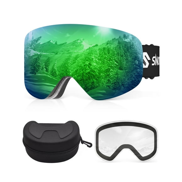 Gafas de esquí Snowalva OTG sin marco con 2 lentes magnéticas UV400