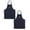 Black 2PCS, variant on 1/2/4PCS Durable Denim Work Apron,Work Smock Jean Apron Cooking Bib Apron for Men & Women with Adjustable Straps and Large Pockets for Salon Barber Hairdressers BBQ Grill