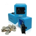 thumbnail image 3 of Cajas Dinero Cerradura Combinación Caja Almacenamiento Ahorro Monedas Efectivo Con () Azul, 3 of 6