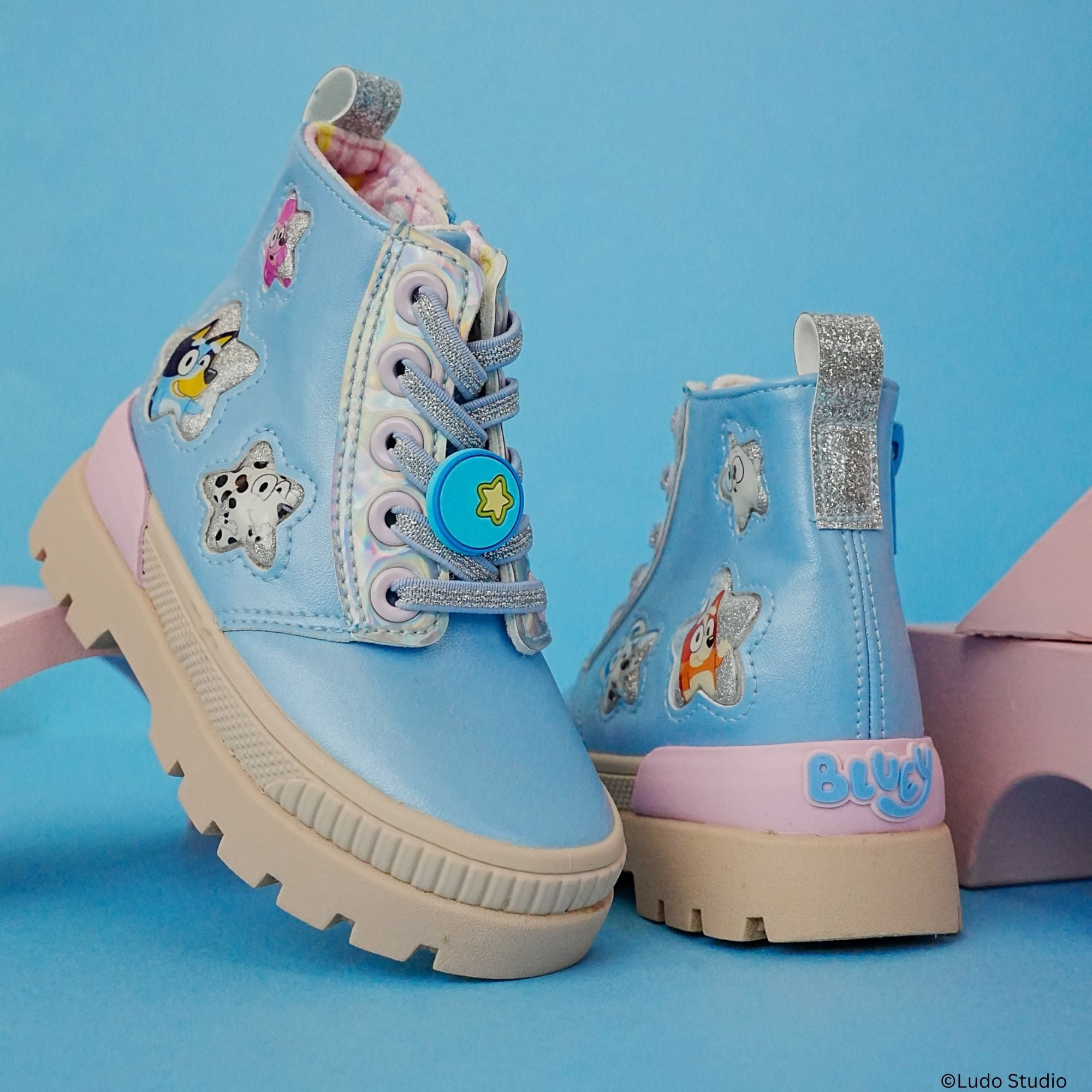 Bluey Toddler Girls Combat Boots