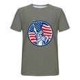 thumbnail image 4 of cllios Mens 4th of July Tee Shirts Big and Tall American Flag Graphic Tees Independence Day Short Sleeve Patriotic Shirts Gym Crewneck Workout Tshirts, 4 of 5