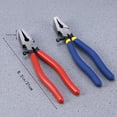 thumbnail image 2 of Masteelf 200 Mm Flat Nose Pliers Durable Pliers Work 20.00X5.50X2.50CM Red, 2 of 8