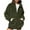 Army Green Coat for Women, variant on Women’s fuzzy lined oversized hooded jacket with pouch pocket comfortable warm for casual outings winter daily wear Beige S