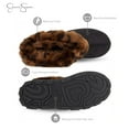 thumbnail image 3 of Jessica Simpson Womens Microsuede Bootie Slippers with Indoor/Outdoor Sole, 3 of 9