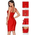 thumbnail image 4 of Womens Rayon Belt Detail Bandage Bodycon Party Dress, 4 of 5