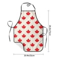 thumbnail image 2 of Uemuo Happy Canada Day Printed Bib Apron, Adjustable , Water and Oil Resistant, Cooking Kitchen Chef Apron for Women Men, 2 of 5