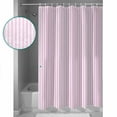 thumbnail image 3 of Extra Long Shower Curtain 72x96 Inch, Pink White Stripe Shower Curtain Waterproof Bathroom Decor Modern Minimalist Geometric Striped Fabric Bath Curtain Set Accessories with Hooks, 3 of 6