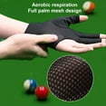 thumbnail image 3 of Pebbuoy 1Pc Billiards Glove Anti-slip Sweat-absorbing Breathable Men Women Left Hand Snooker Cue Sport 3-Finger Glove Billiards Accessories, 3 of 6