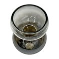 thumbnail image 4 of Bergamo Art Set of 2 Decorative Handmade Glass Vases for Flowers in Silver, 4 of 4