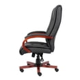 thumbnail image 7 of Kingfisher Lane Leather Black Executive Office Chair Rectangular Adjustable 44.5", 7 of 7