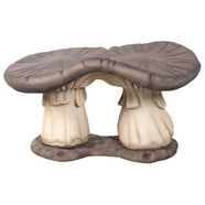 emsco group garden bench natural appearance made of resin lightweight height