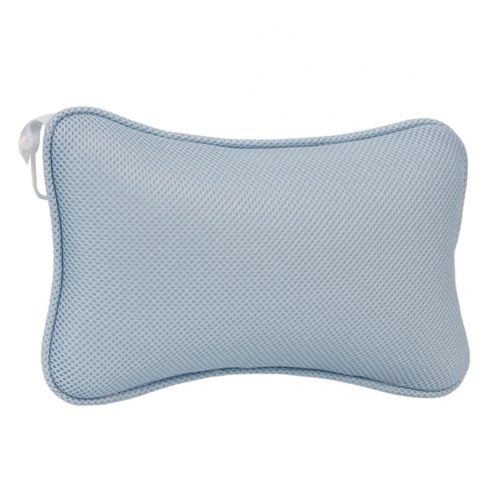 Comfortable Bath Pillow with Suction Cups, Supports Neck and Shoulders