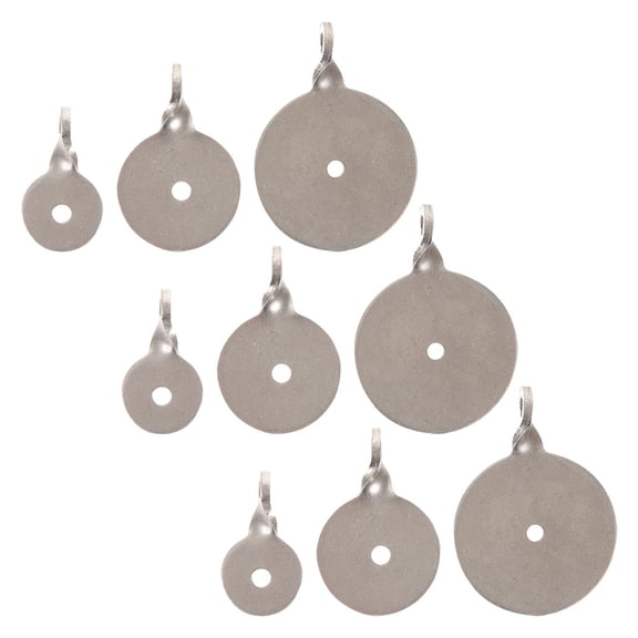 KAKOWELY Target Stainless Steel Targets Silver 9pcs For Experienced Shooters