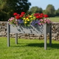 thumbnail image 3 of Jopath Grey Raised Garden Bed with Legs, Elevated Wooden Planter Box for Outdoor Plants Flowers Fruits Vegetable Herb Growing(48"x24"x30"), 3 of 9