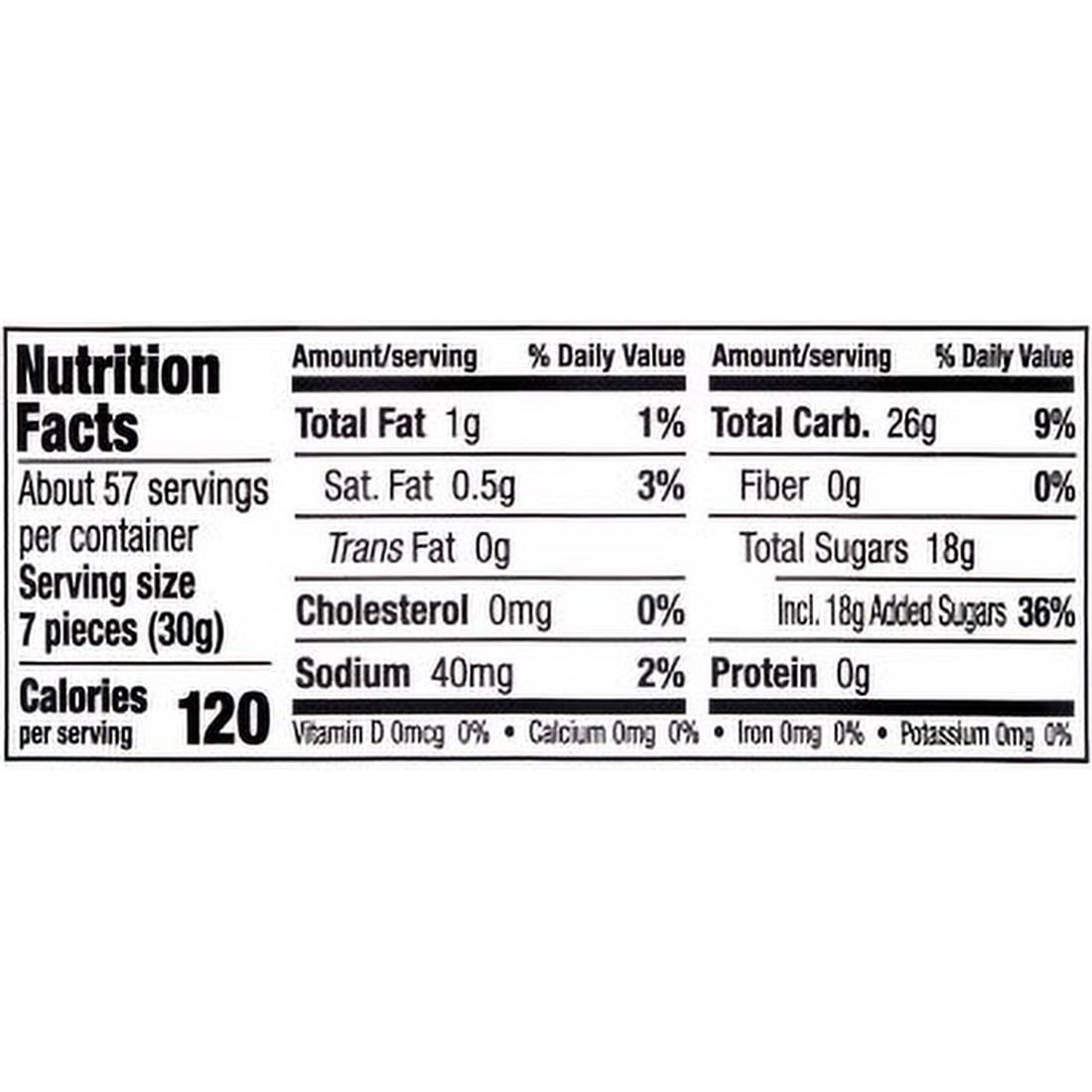 Now and Later Original Mix, Individually Wrapped Mixed Fruit Chew Candy, 60 Ounce Jar