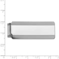 thumbnail image 3 of 14K White Gold Men's Grooved Money Clip (51 X 20) Made In United States mc128, 3 of 5