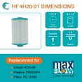 thumbnail image 2 of Hurricane Filters 2 Pack Advanced Pool Filter Cartridge Replacement, 2 of 8