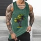 thumbnail image 4 of Camisetas de Tanque de los Hombres Tanque de los Hombres Incolor Gradiente de Impresión Cuello Redondo Correa Delgada Fuga Atrás Regular Casual Deportes Blusas de Tanque, 4 of 5