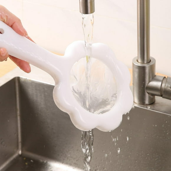 Binmer Reusable Coffee Kitchen-Fine Nylon Mesh Strainer Filter Spoon Household Mesh Sieve For Soy Milk Coffee Yogurt Milk Filte
