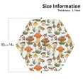 thumbnail image 2 of Pofeuu Mushrooms Print Coasters for Drinks, 4Pack PU Leather Coasters, Bar Drink Coasters for Tabletop Protection, Furniture from Damage-Hexagon, 2 of 6