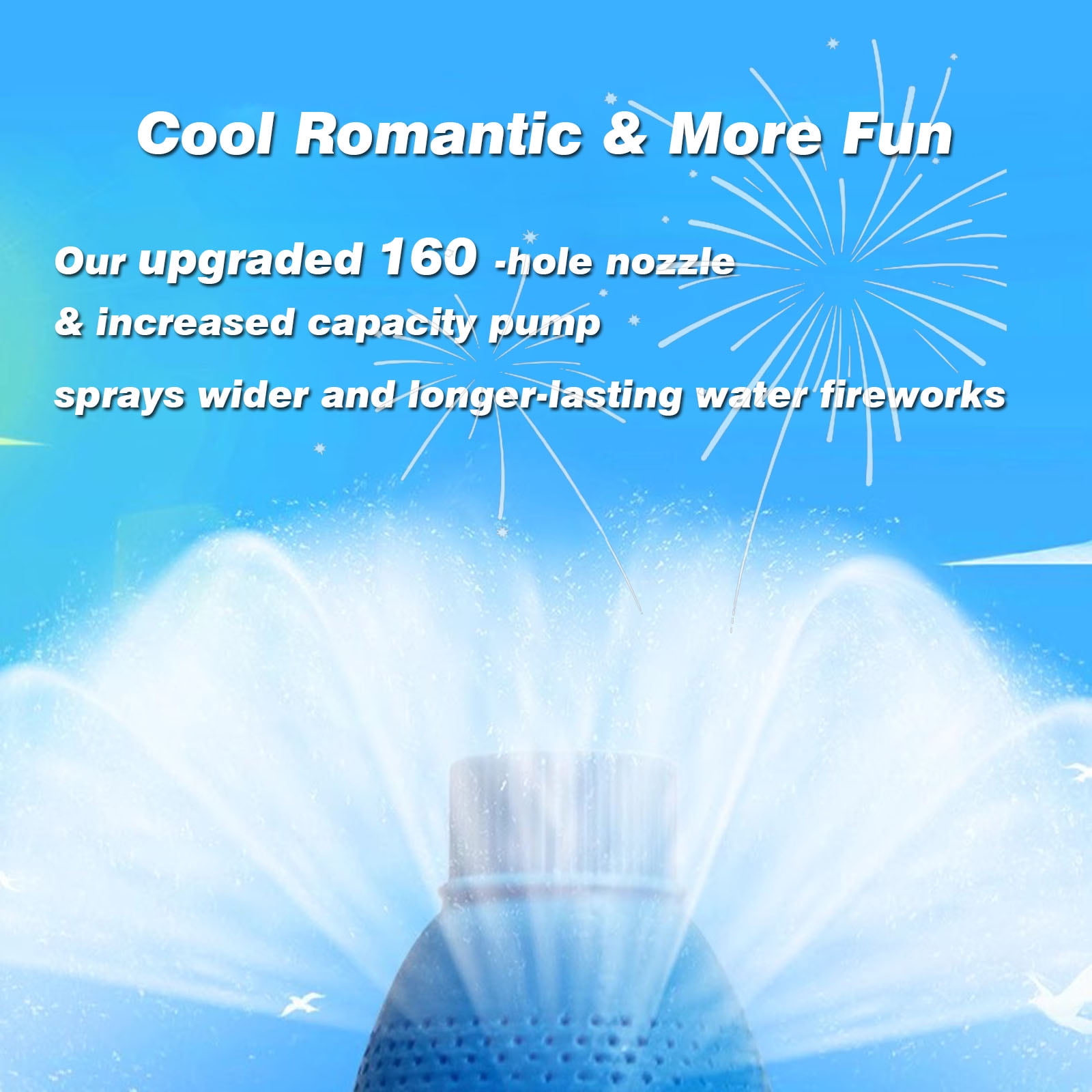YiZhun Fireworks Water Gun 4 Pack - Magic Sparkle Water Spray Toy Suitable for Parties, Water Festivals, Family Gatherings, Beach & Pool Parties - Safe Splash Fun (4 Colors)