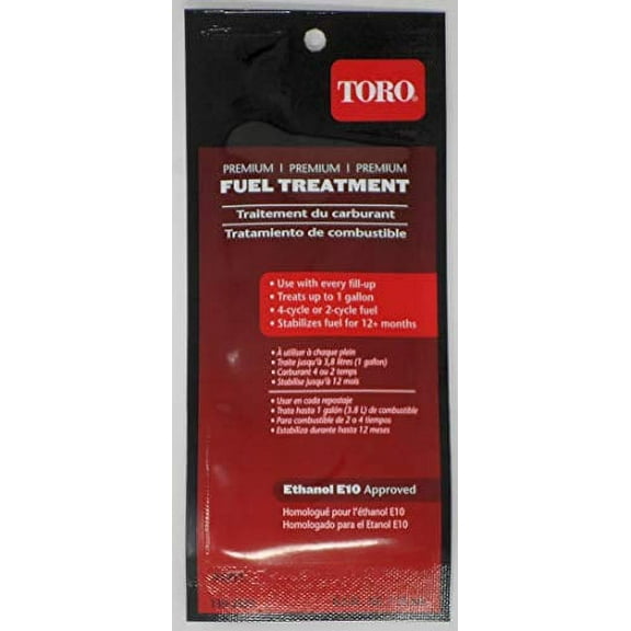 TORO 130-2393 Premium Fuel Treatment .5oz (Treats up to 1 Gallon)