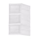 thumbnail image 1 of Matsuzay Gabinete de zapatos plegable de múltiples capas con fácil acceso transparente 2. Ventana transparente PP juguetes libros Almacenamiento y organización del hogar Blanco 3 capas, 1 of 6