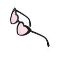 thumbnail image 2 of Gafas de sol en forma de corazón, gafas para mujeres, niñas, niños, niños, compras, viajes, accesorios para fiestas Negro y rojo Baoblaze Gafas de sol en forma de corazón, 2 of 6