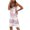 Pink dresses for women 2023, variant on Summer Saving Wycnly Sundresses for Women Sleeveless V-Neck Geometric Print Knee-Length Dresses Loose Ruffle Hem Plus Size Vintage Midi Summer Dress Pink Up to 65% off