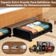 thumbnail image 4 of 2Pcs Contenedores de Almacenamiento Debajo con 6 Bolsa de Almacenaje, 80 X 43.5 X 16 cm, Contenedores de Almacenaje Debajo de La Cama con Ruedas, para Ropa y Edredones,Zapatera Organizador, 4 of 18