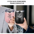 thumbnail image 5 of Personalized Custom Tumbler 12oz Stainless Steel Coffee Mug Cup with Lid & Straw Double Wall Insulated Tumbler with Colorful Text Logo Photo, 5 of 5
