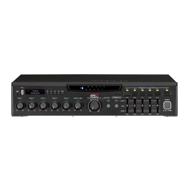 Amplificador MA-224U INTER-M Mezclador 240W USB 6 Entradas MP3 Ecualizador de 5 Bandas