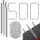 thumbnail image 1 of 500 Piezas de Clavos de Acero Al Carbono para Instalación Sin Costuras, Clavos Sin Costura con Rosca de Rodapié de Doble Cabeza, Marcado de Rodapiés, 1 of 5