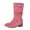 Pink, variant on Fashion Suede Ankle Boots With Buckle Strap Comfortable Low Heel Booties for Stylish Fall Winter Casual Experiences