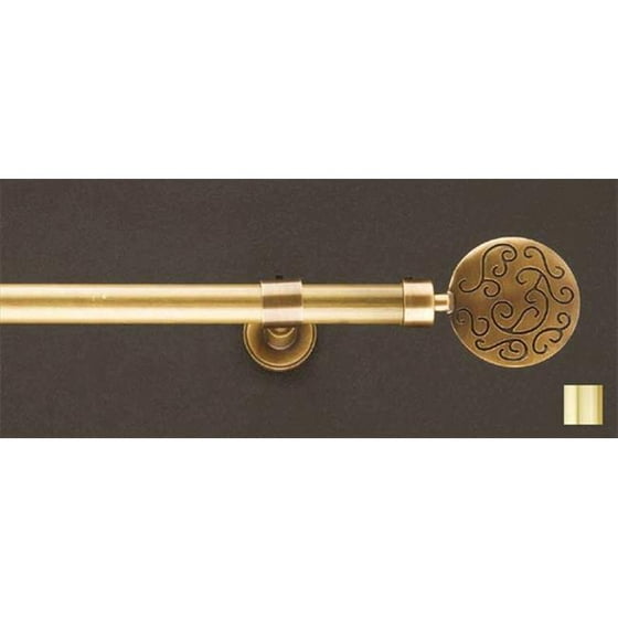 Liber 1023 Curtain Rod Set 1 In Polished Brass 126 Liber 1023 Curtain Rod Set 1 In Polished Brass 126 Com
