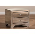 thumbnail image 5 of Urban Designs Berlin Glamour Style Mirrored 2-Drawer Nightstand, 5 of 6