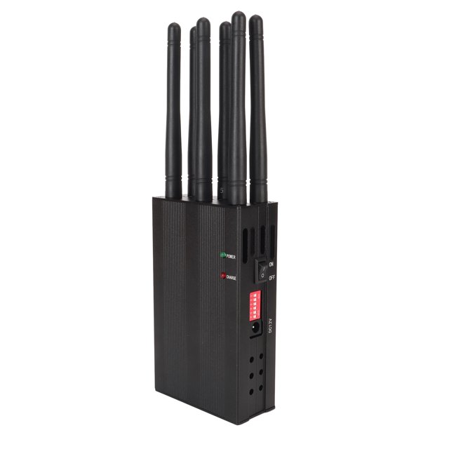 Detector de Dispositivos de Escucha Dispositivo Antiinsectos Protector de Privacidad de Protección de Señal Portátil de 6 Canales con Indicador de Alimentación Ventilador de